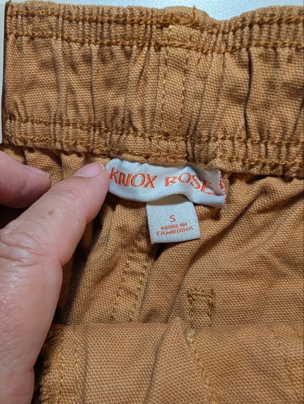 Knox Rose Womans Small/29 Khaki Relaxed Utility Pants NWT